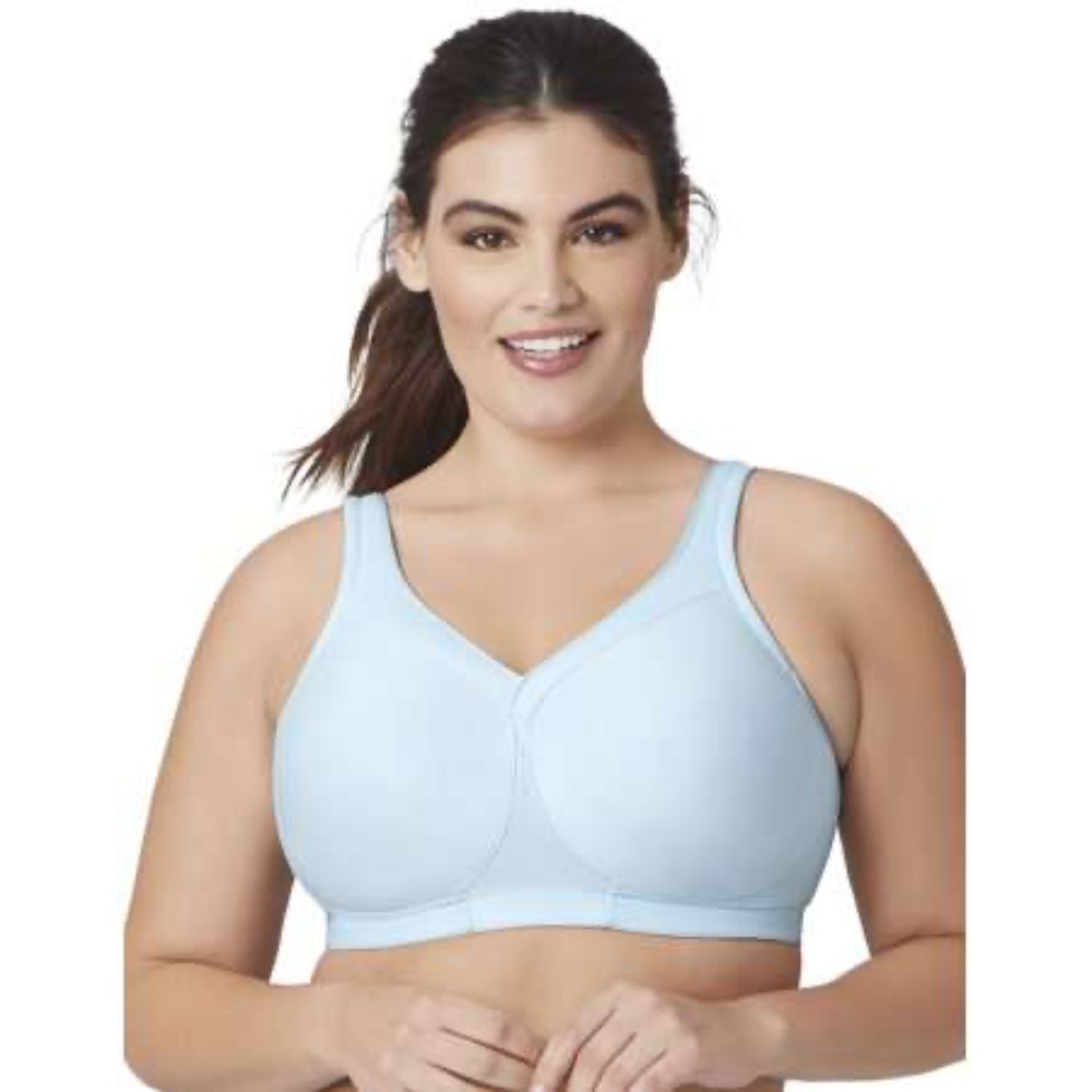 Glamorise MagicLift Seamless Sports Bra Blue Size 50H